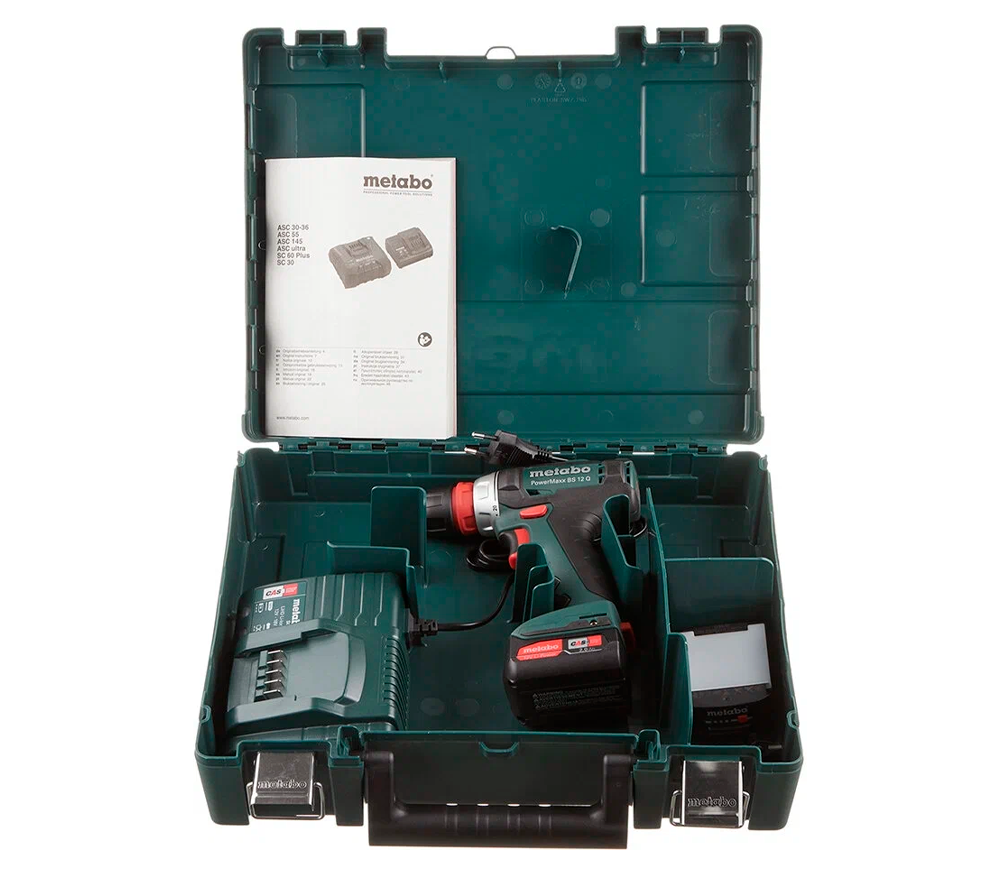 Шуруповерт аккумуляторный METABO PowerMaxx BS12 Q 12В 2Ач photo 9