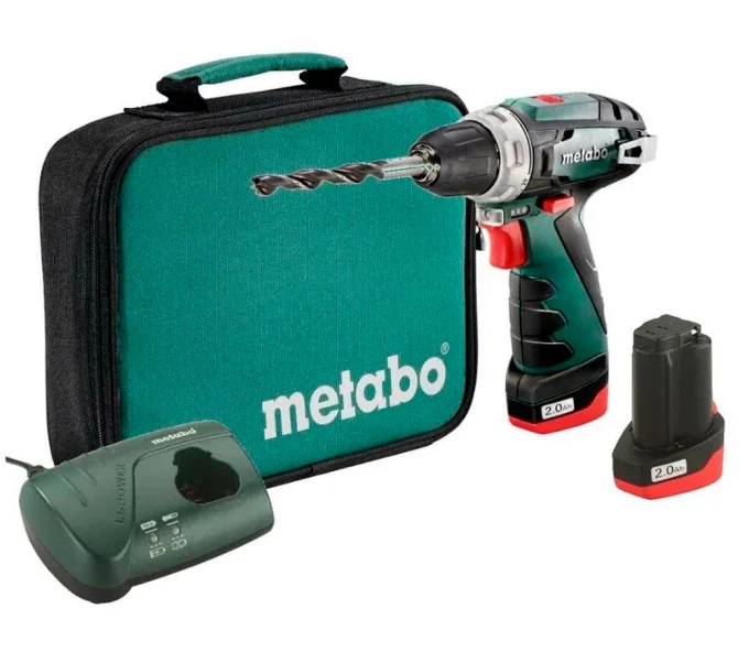 Шуруповерт аккумуляторный METABO PowerMaxx BS 12В 2Ач-11