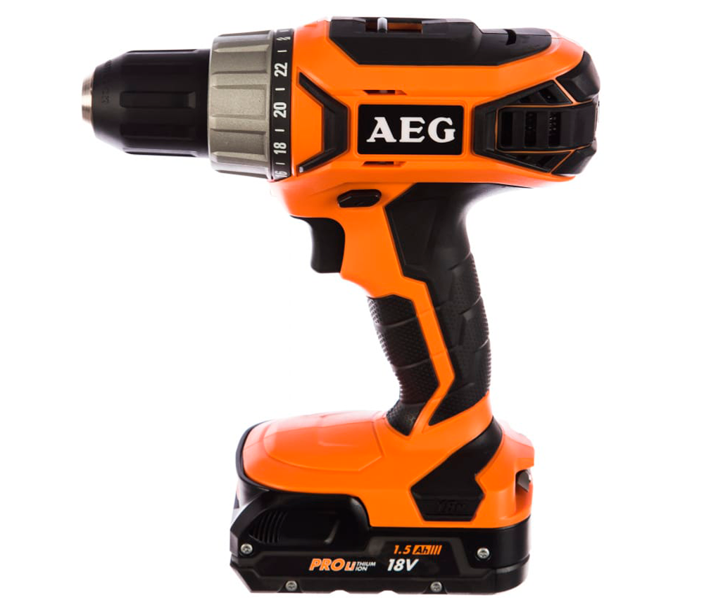Шуруповерт аккумуляторный AEG BS18G3 LI-152C 18В 1.5Ач photo 1