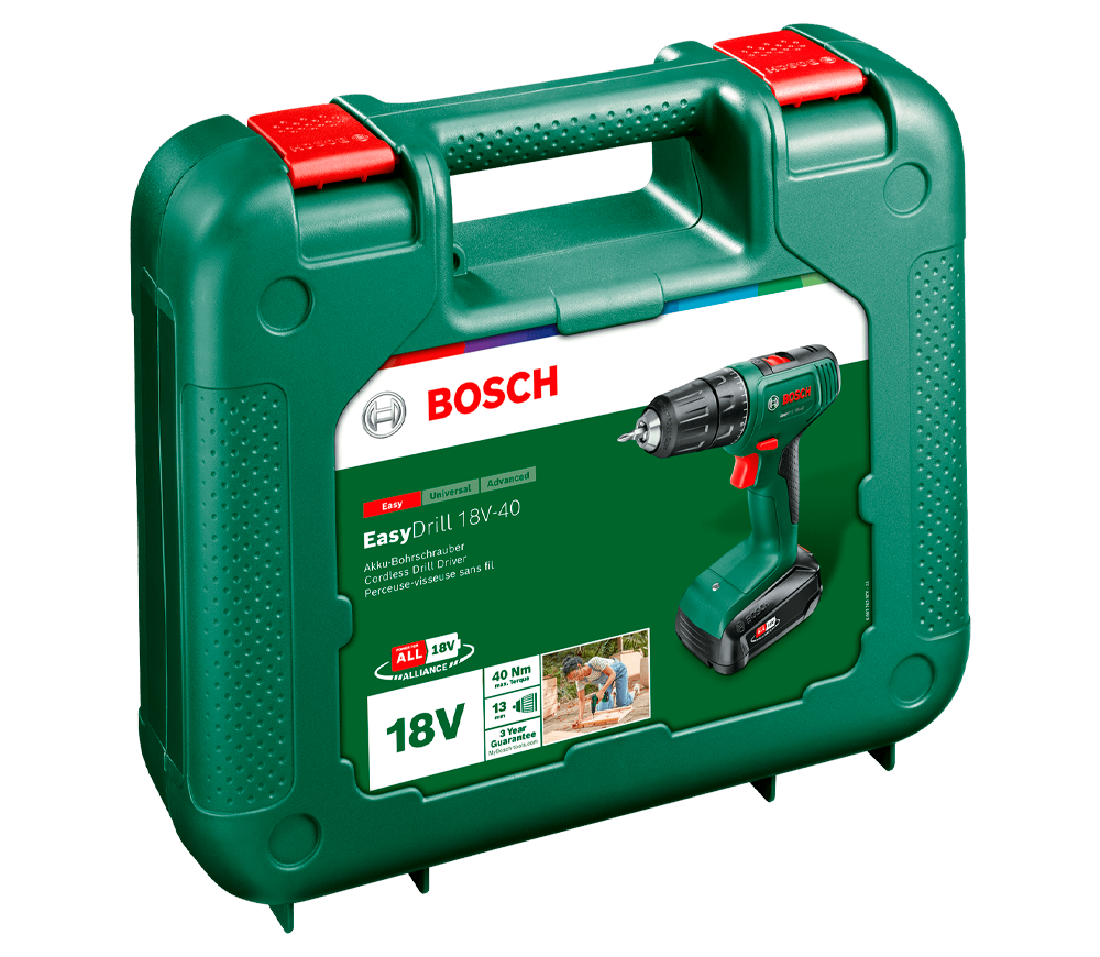 Mașină de înșurubat cu acumulator BOSCH EasyDrill 18V-40 18V 2Ah photo 1