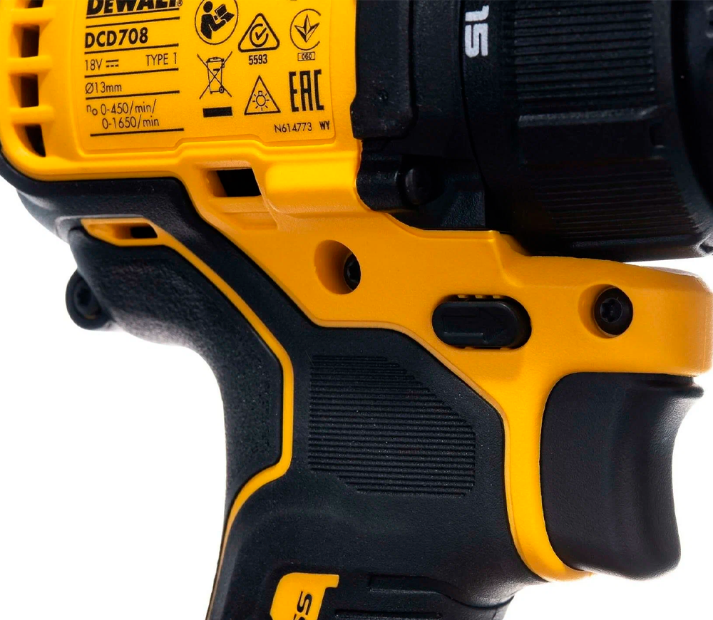 Mașină de înșurubat cu acumulator DEWALT DCD708P2T 18V 5Ah photo 2