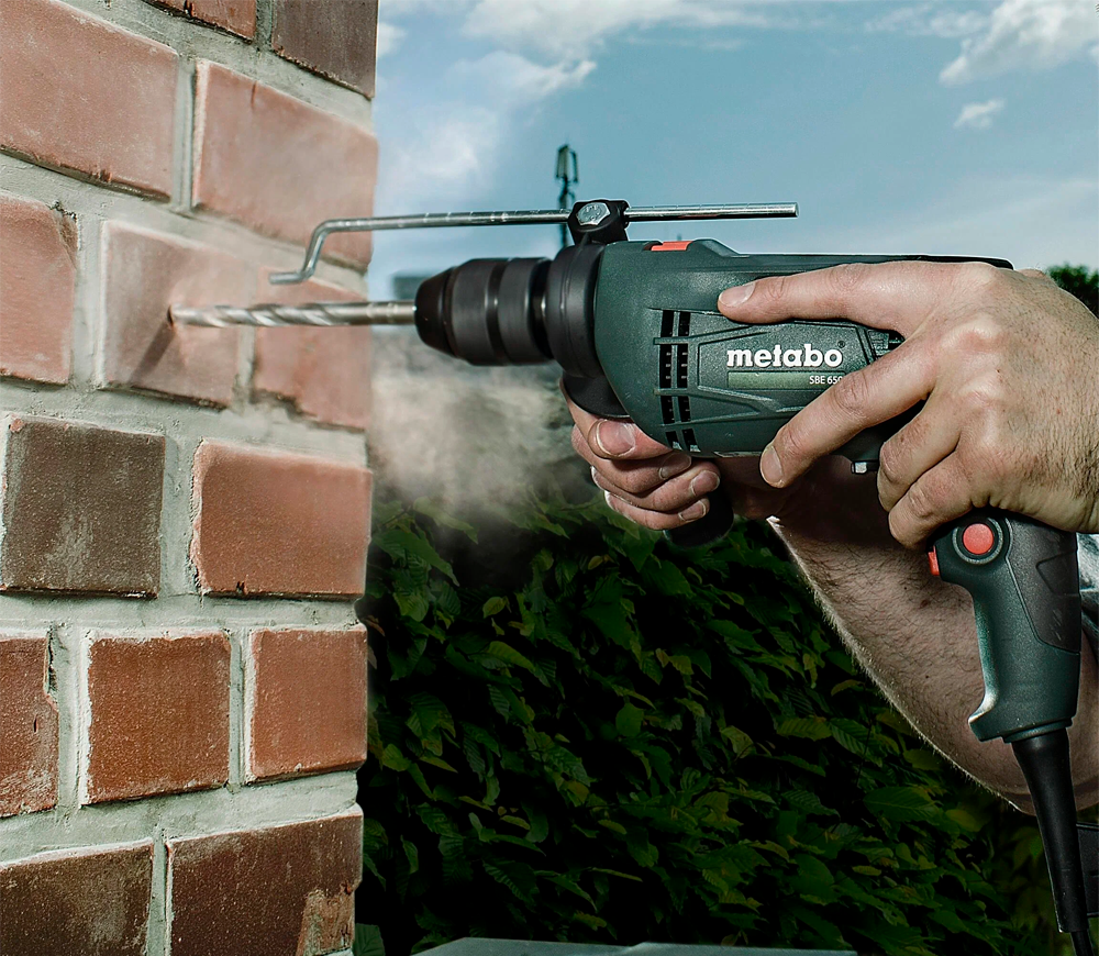 Mașină de găurit cu percuție METABO SBE 650 650w photo 3