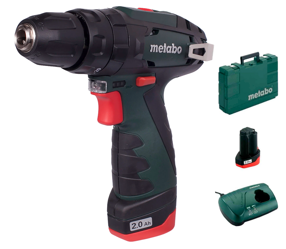 Шуруповерт аккумуляторный METABO PowerMaxx SВ (600385500) 12В 2Ач photo 3