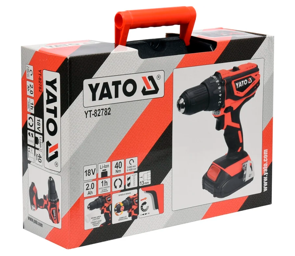 Шуруповерт аккумуляторный YATO YT82782 18В 2Ач photo 4