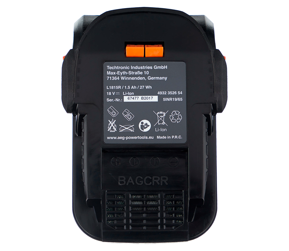 Шуруповерт аккумуляторный AEG BS18G2 Li-152C 18В 1.5Ач photo 5