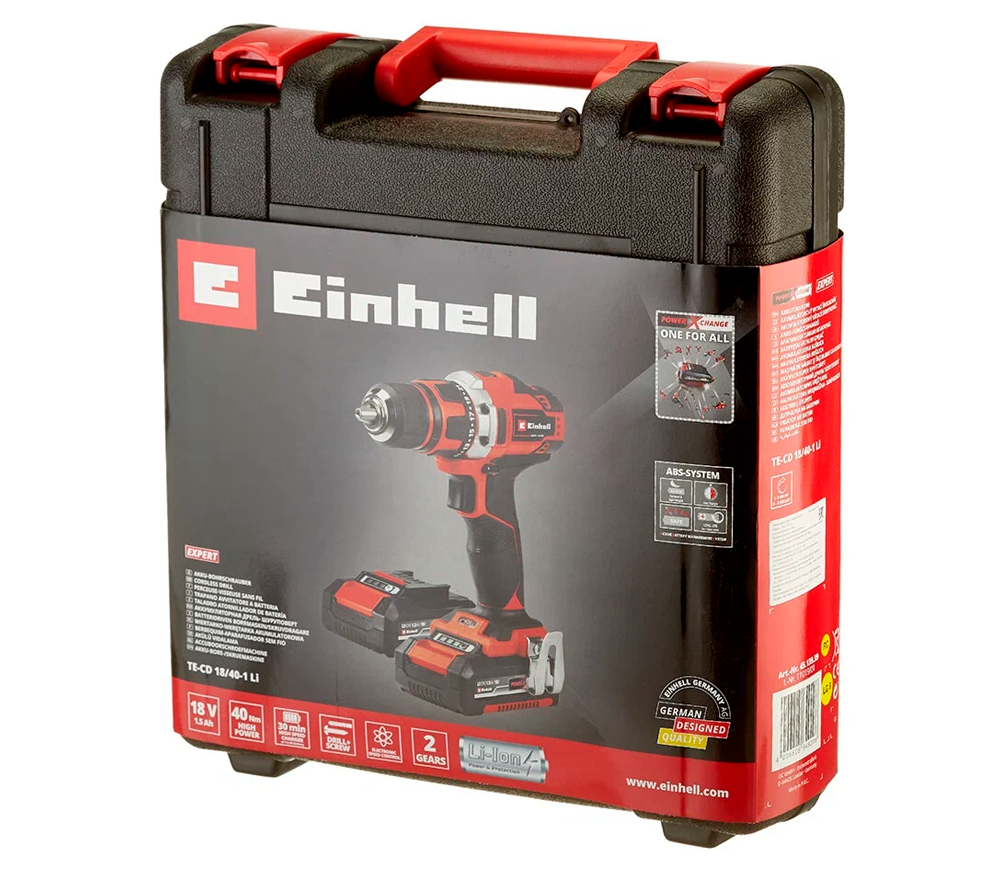 Шуруповерт аккумуляторный EINHELL TE-CD 18/40 Li 18В 1.5Ач photo 5