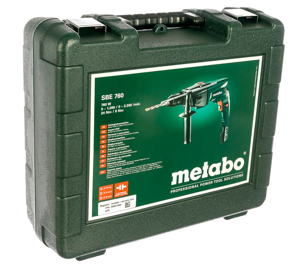Mașină de găurit cu percuție METABO SBE 760  760w photo 6