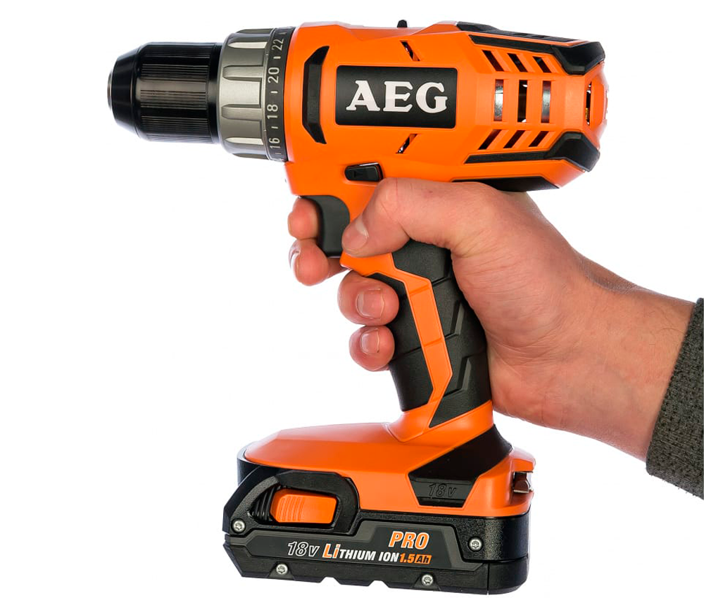 Шуруповерт аккумуляторный AEG BS18G2 Li-152C 18В 1.5Ач photo 6