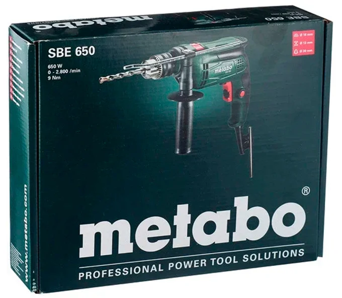 Дрель ударная METABO SBE 650 650вт-8