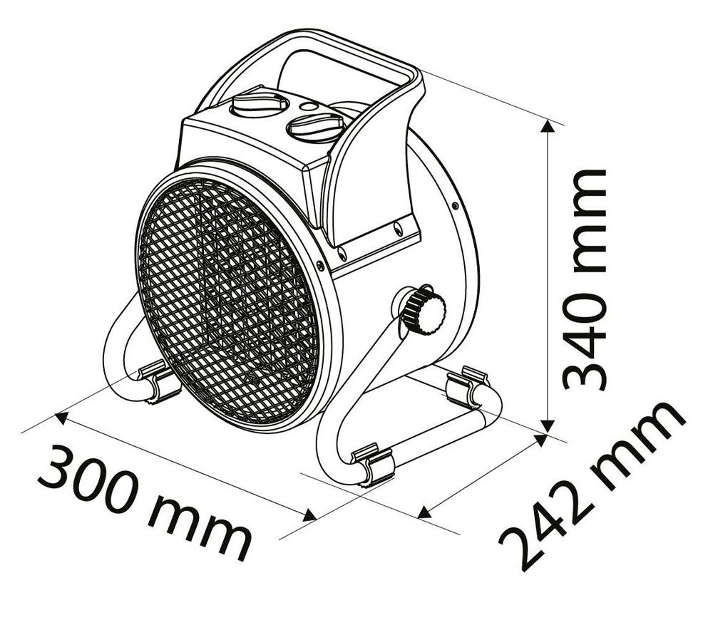 Aeroterma NEO TOOLS 90-064 5kw  588 000l/h photo 5