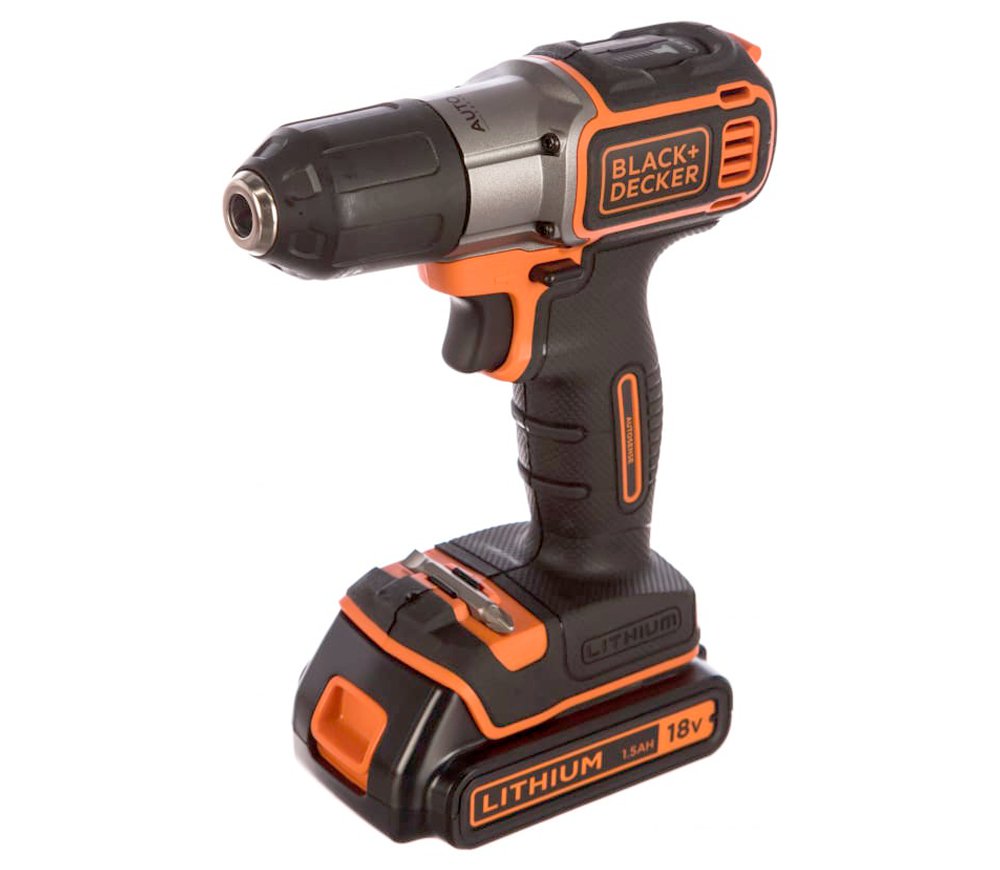 Шуруповерт аккумуляторный BLACK&DECKER ASD18KB 18В 1.5Ач photo