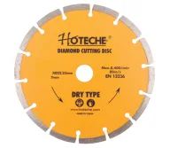 Disc de tăiat cu diamant HOTECHE 570206 230mm segmentat cărămidă/piatră/beton-1