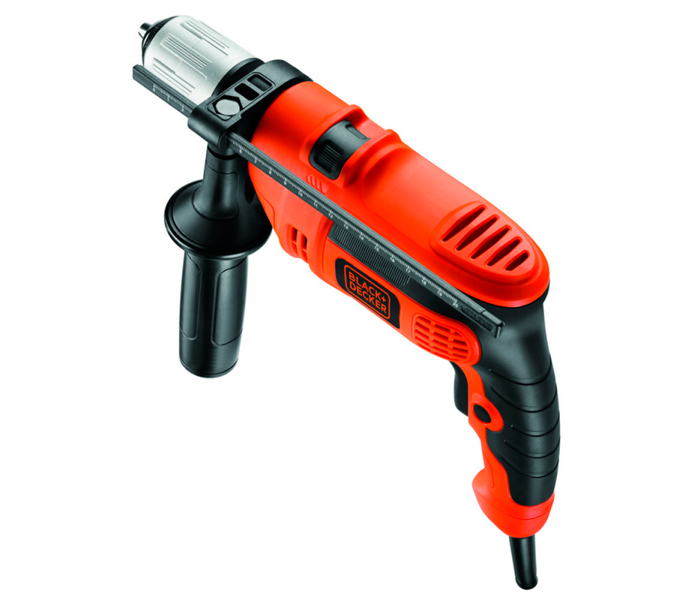 Mașină de găurit cu percuție BLACK&DECKER CD714CRESKA 710w photo 0