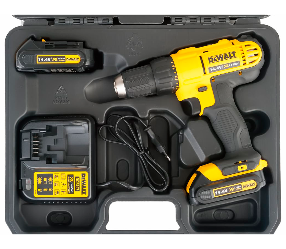 Шуруповерт аккумуляторный DEWALT DCD734C2 14.4В 1.3Ач photo 1
