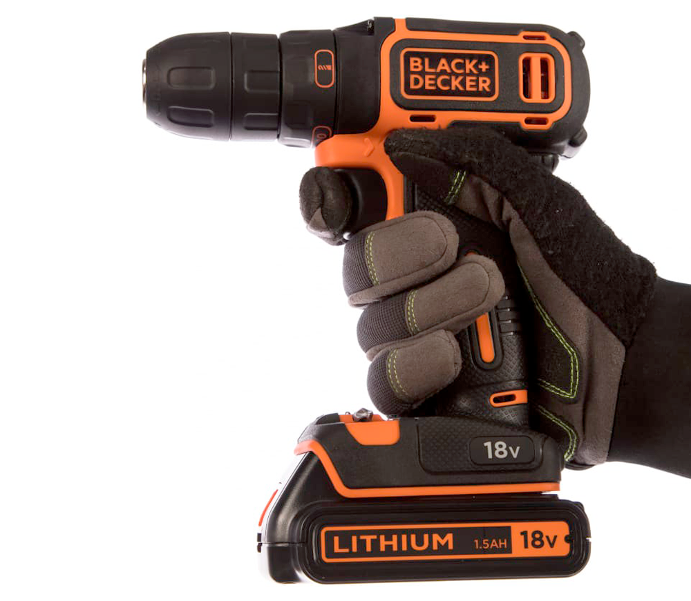 Шуруповерт аккумуляторный BLACK&DECKER BDCDC18KB 18В 1.5Ач photo 2