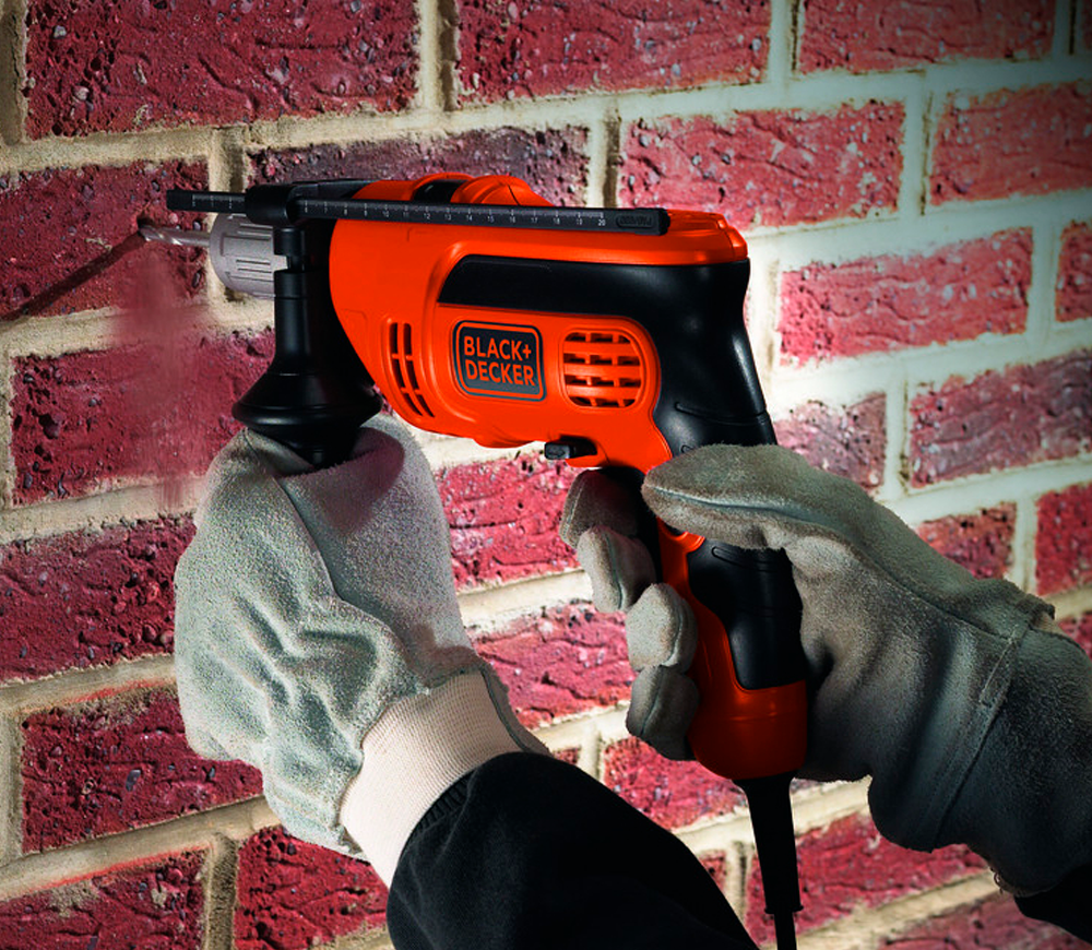 Mașină de găurit cu percuție BLACK&DECKER CD714CRESKA 710w photo 2