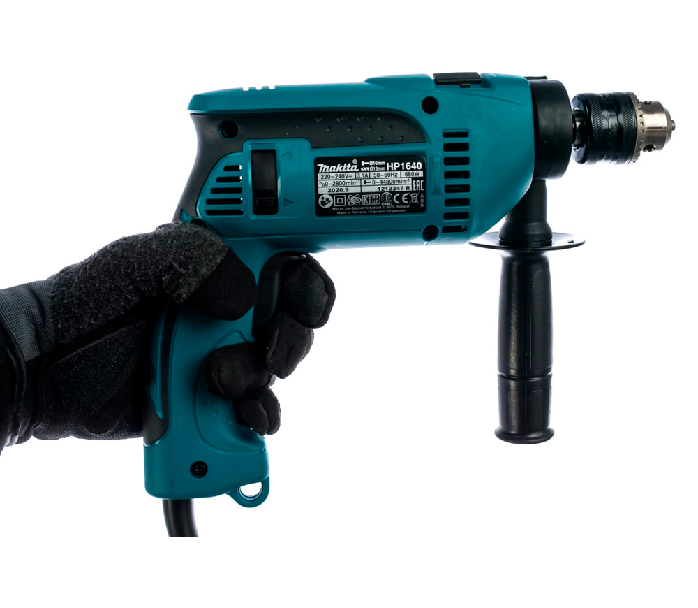 Дрель ударная MAKITA HP1640 680вт photo 2