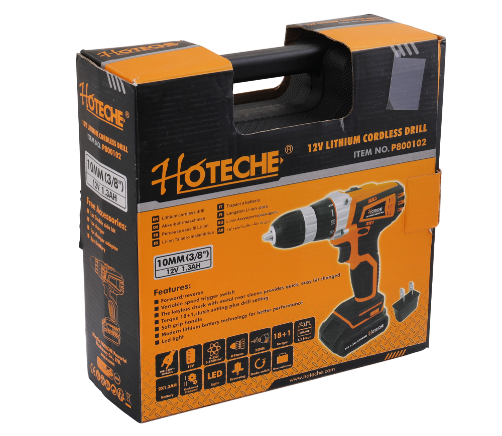 Шуруповерт аккумуляторный HOTECHE P800102 12В 1.3Ач photo 5