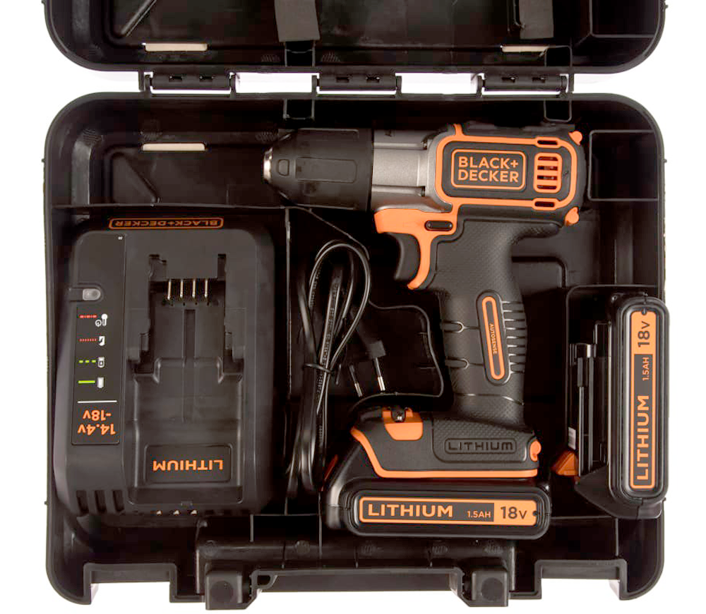 Шуруповерт аккумуляторный BLACK&DECKER ASD18KB 18В 1.5Ач photo 6