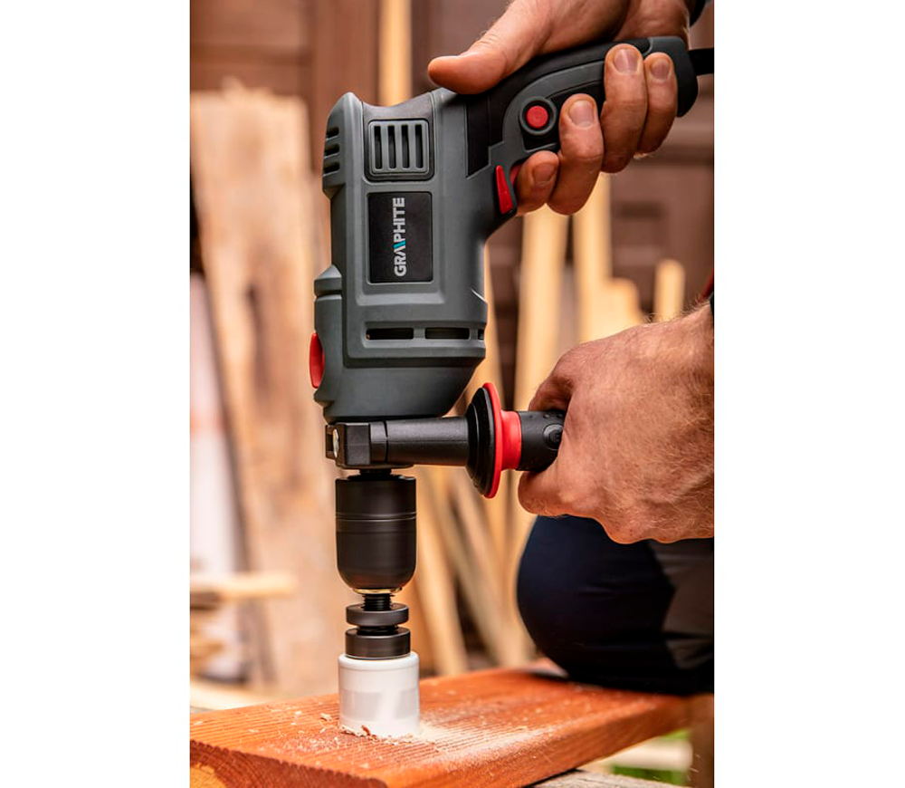 Mașină de găurit cu percutie GRAPHITE 58G735 550w photo 4