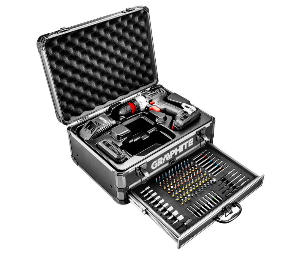 Mașină de înșurubat cu acumulator GRAPHITE 58G022-PS15 18V 2Ah photo 5
