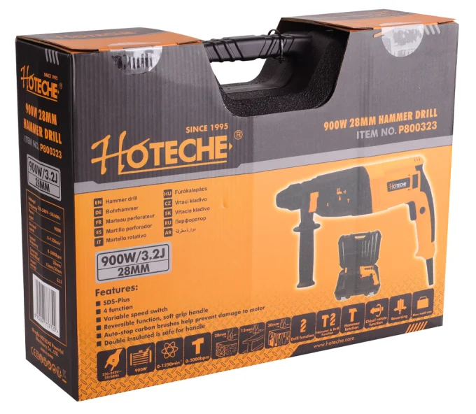 Перфоратор HOTECHE P800323 900вт SDS-Plus-8