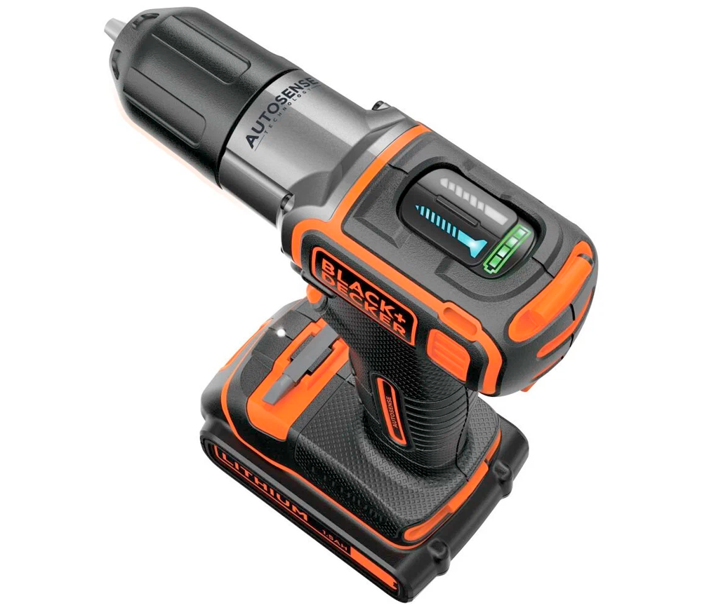 Шуруповерт аккумуляторный BLACK&DECKER ASD18KB 18В 1.5Ач photo 5