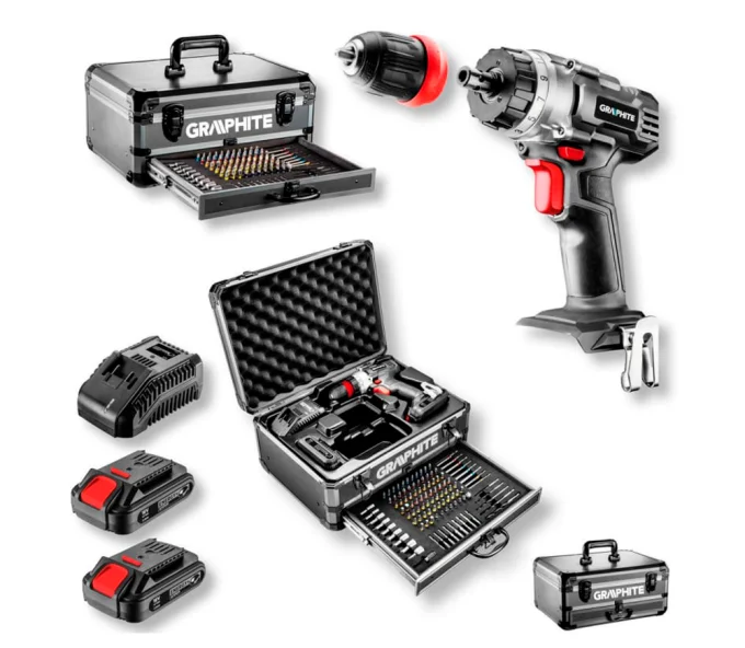 Шуруповерт аккумуляторный GRAPHITE 58G022-PS15 18В 2Ач-8