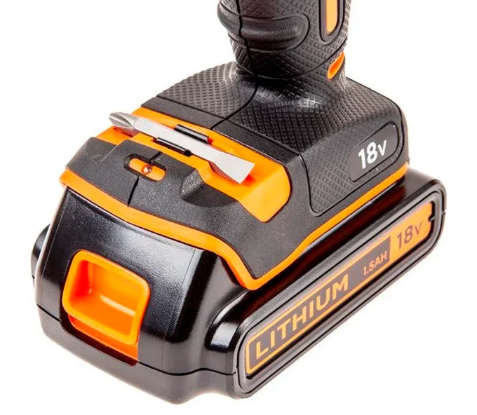 Mașină de înșurubat cu acumulator BLACK&DECKER BDCDC18KB 18V 1.5Ah-7
