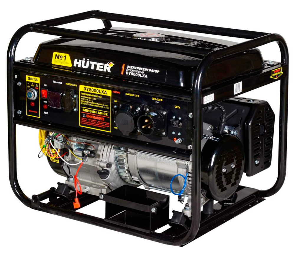 Generator electric HUTER DY8000LXA 64/1/30 7kw Benzină AVR photo