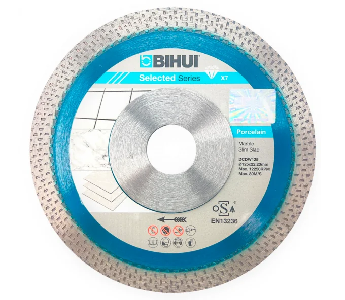 Disc de tăiat cu diamant BIHUI DCDW125 125mm  Cermică/Marmura/Granit-1