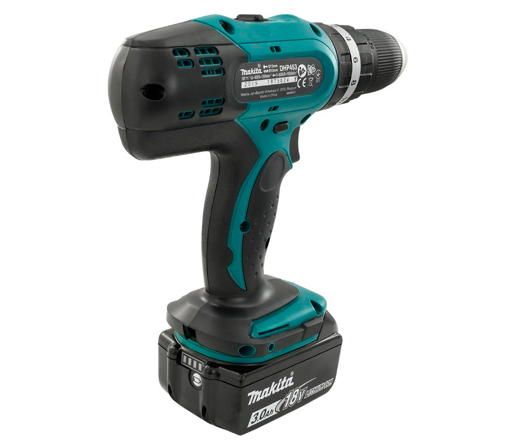 Шуруповерт аккумуляторный MAKITA DHP453RFX8 18В 3Ач photo 2