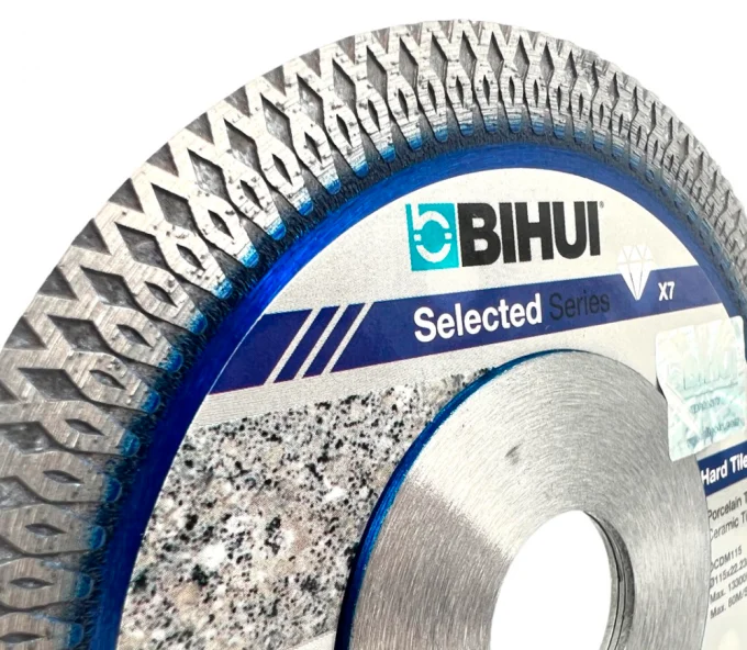 Disc de tăiat cu diamant BIHUI DCDM115 115mm turbo Cermică/Marmura/Granit-4