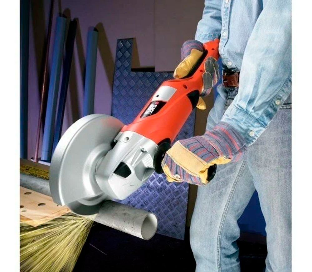 Угловая шлифмашина BLACK&DECKER KG2000 2000вт 230мм photo 2