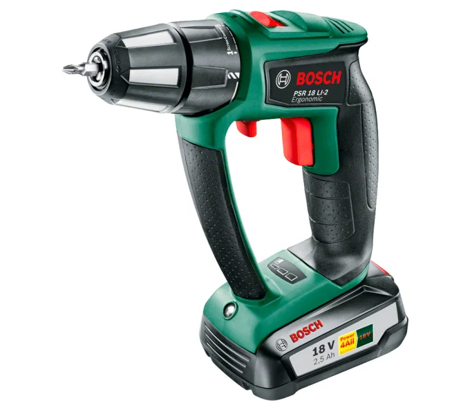 Шуруповерт аккумуляторный BOSCH PSR 18 LI-2 18В 2.5Ач-1