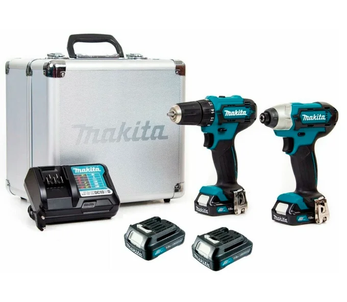 Набор шуруповертов аккумуляторных MAKITA CLX224X 12В 1.5Ач-1