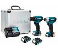 Набор шуруповертов аккумуляторных MAKITA CLX224X 12В 1.5Ач-1
