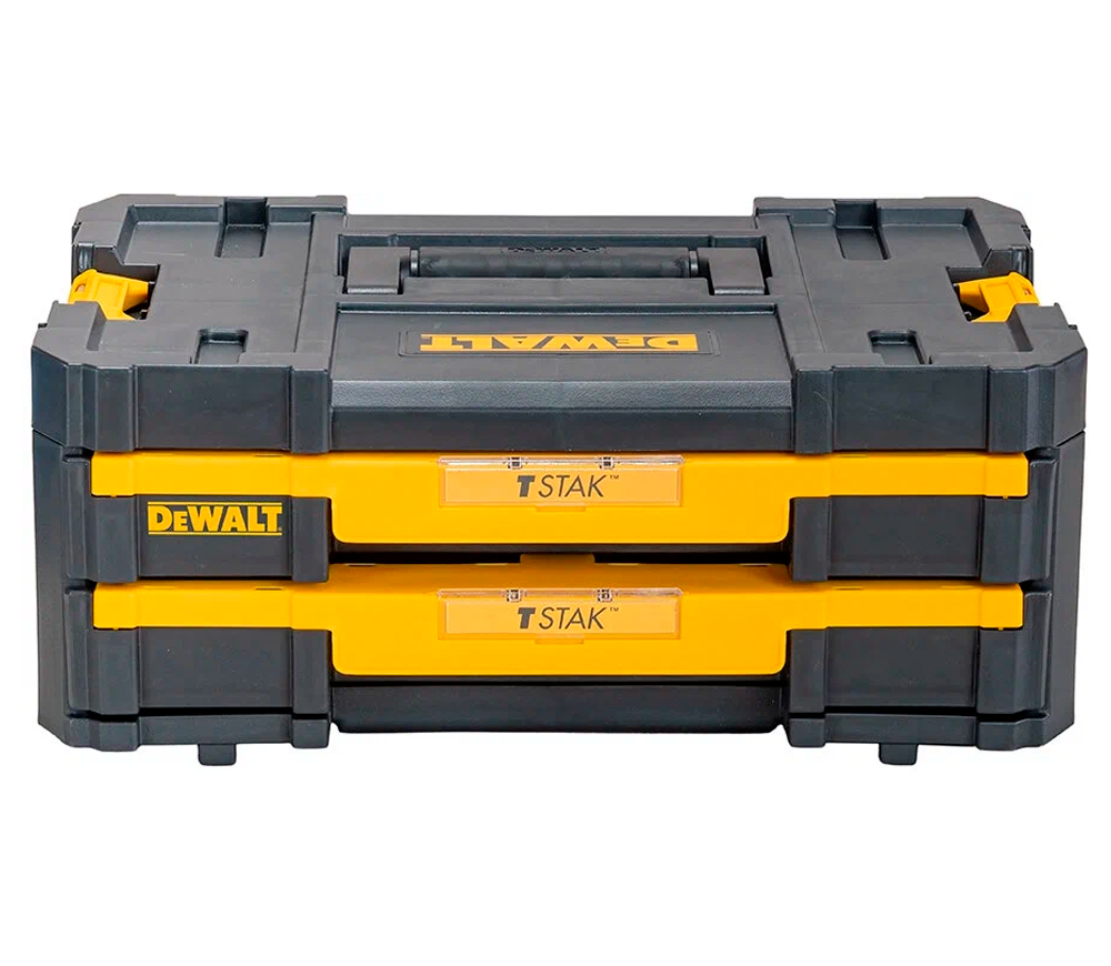 Organaizer cu 2 secții DEWALT TSTAK Double Shallow Drawers DWST1-70706 Plastic photo 0
