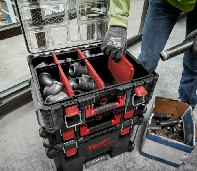 Чемодан органайзер MILWAUKEE Packout deep Organiser 4932478625 Пластик-4