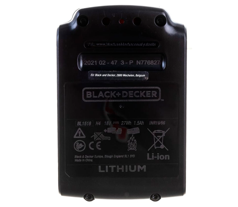 Аккумулятор BLACK&DECKER BL1518 Слайдер 18В 1.5Ач photo 2