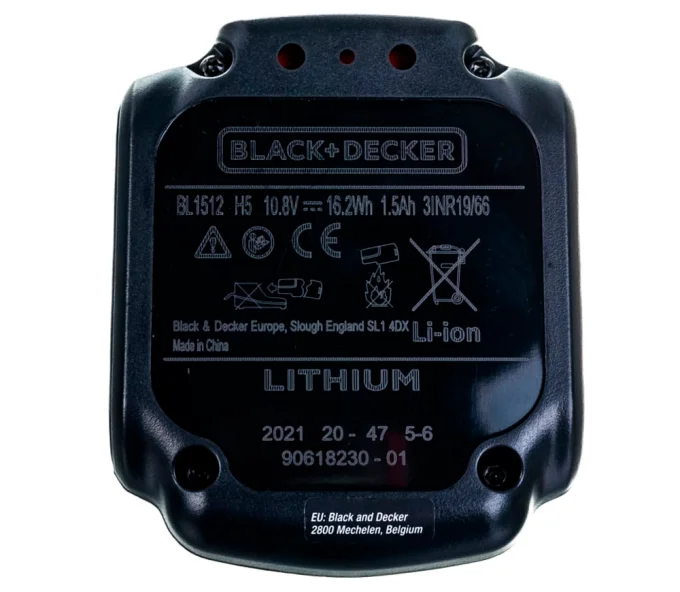 Аккумулятор BLACK&DECKER BL1512 Слайдер 10.8В 1.5Ач-4