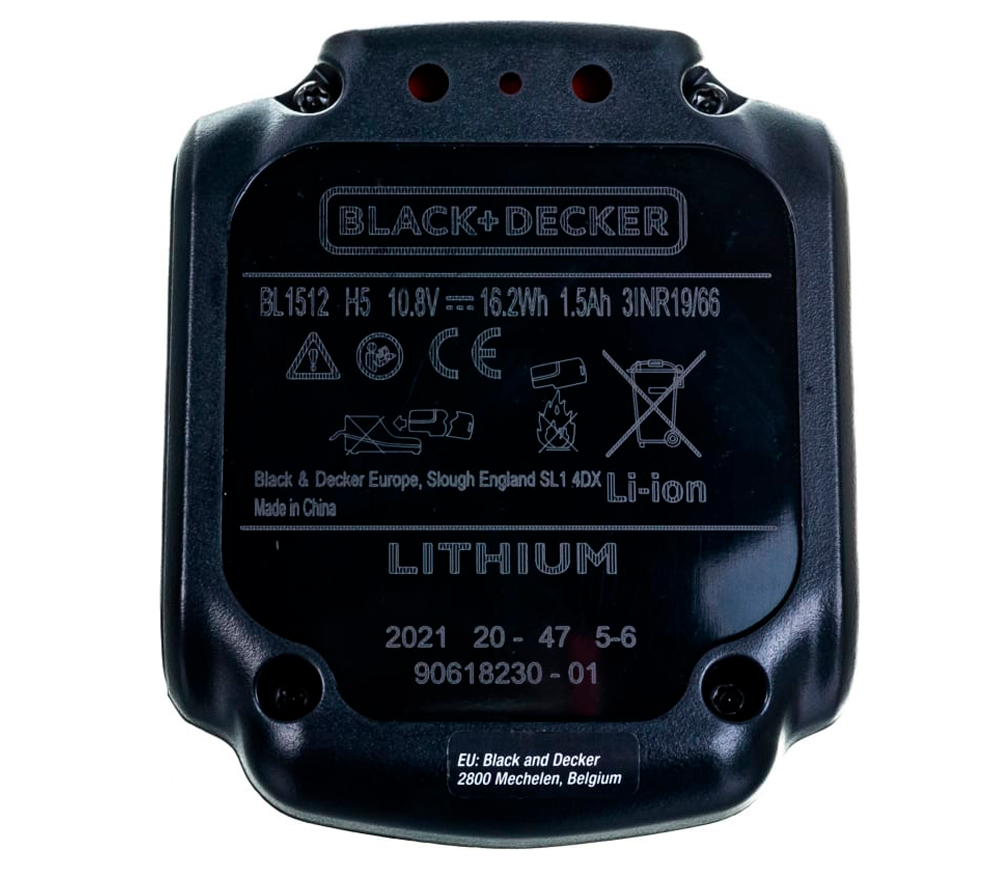 Аккумулятор BLACK&DECKER BL1512 Слайдер 10.8В 1.5Ач photo 2