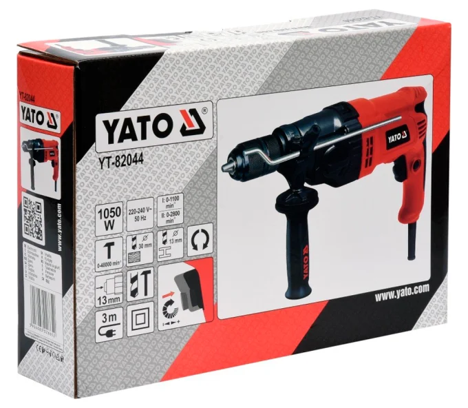 Дрель ударная YATO YT82044 1050вт-6