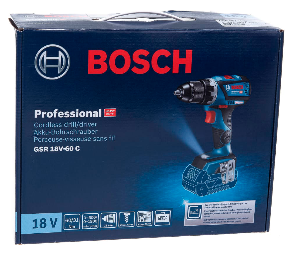 Шуруповерт аккумуляторный (без аккумуляторов) BOSCH Bosch GSR 18 V-60 C 18В photo 5