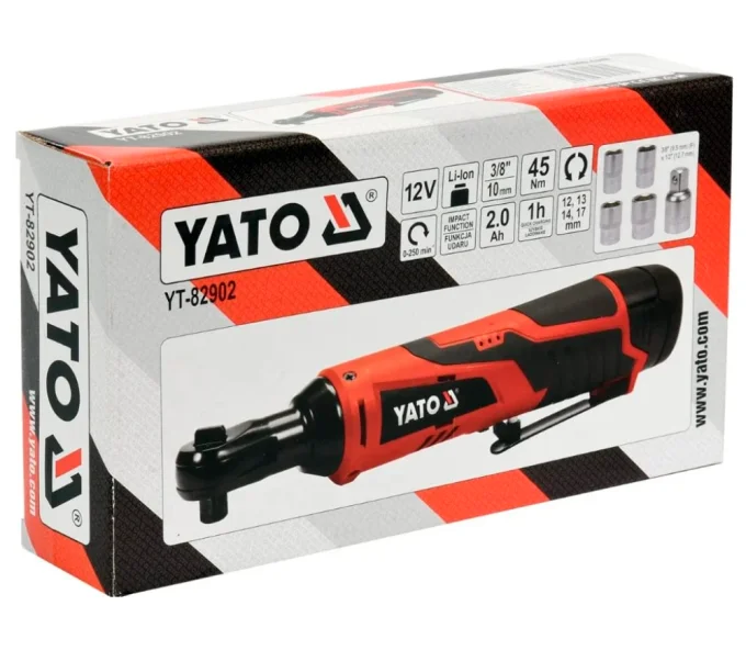 Аккумуляторная трещетка YATO YT82902 45Нм-4
