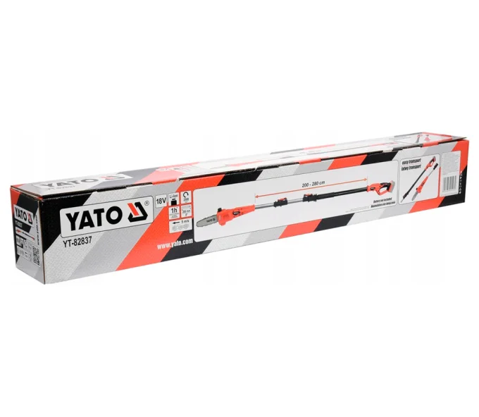 Fierăstrău cu lanț cu acumulator (fără baterii) YATO YT82837 200mm 18V-6