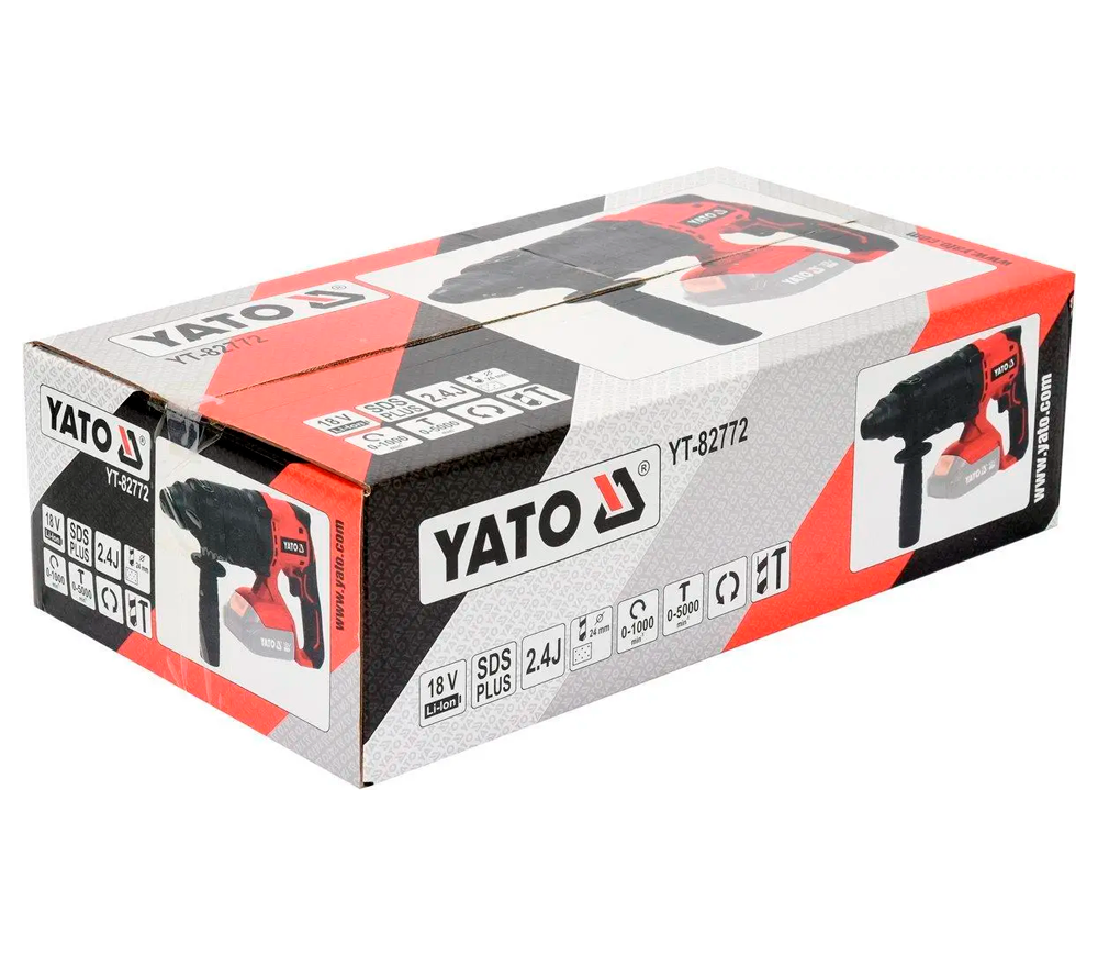 Перфоратор аккумуляторный YATO YT82772 2.4Дж 18В photo 4