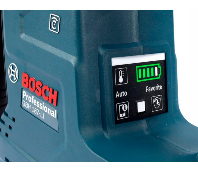 Перфоратор аккумуляторный (без аккумуляторов) BOSCH GBH 187-LI Professional 2.4Дж 18В-7