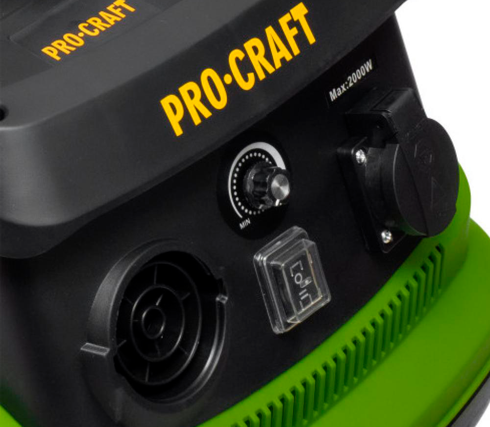 Пылесос промышленный ProCraft VP2000 1600вт 180мбар 30л photo 7