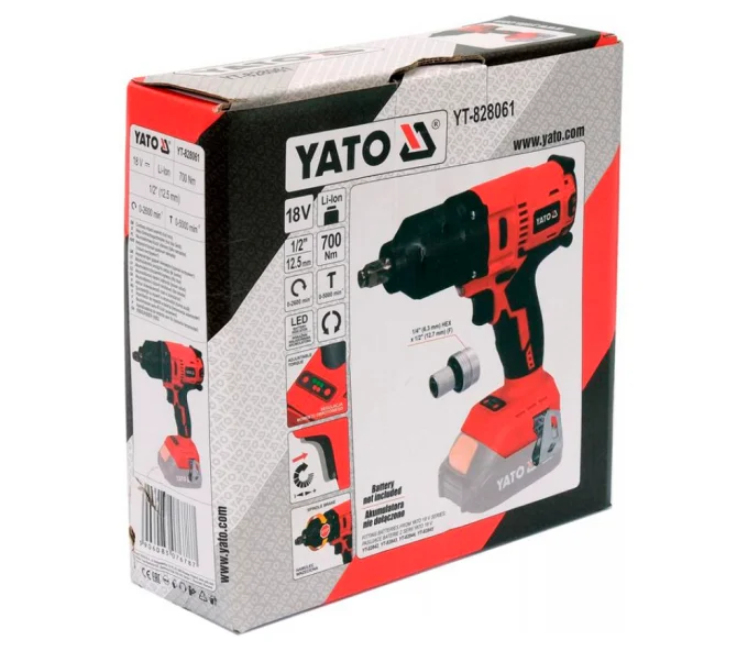 Mașină de înșurubat cu impact YATO GRE YT828061  700Nm-4